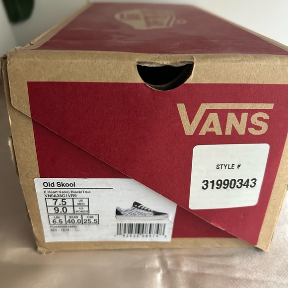 Vans shoes Unisex size UsM7.5/W9 Eu40 Brand New - Picture 10 of 11
